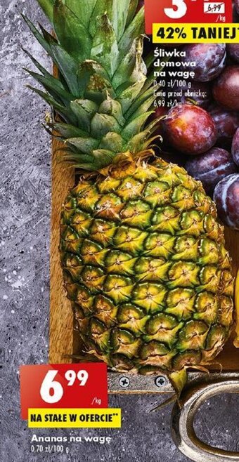 Biedronka Ananas na wagę 1 kg oferta
