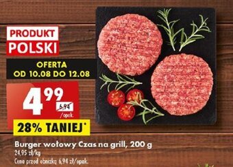 Biedronka Burger wołowy Czas na grill, 200 g oferta
