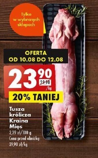 Biedronka Tusza królicza Kraina Mięs 1 kg oferta