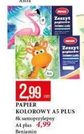 E.Leclerc Papier kolorowy samoprzylepny a4 8 kartek oferta