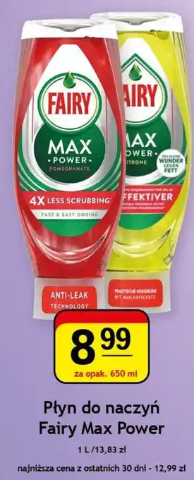 Gram Market Płyn do naczyń Fairy Max Power 650ml oferta