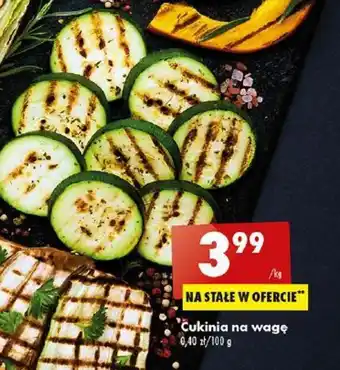 Biedronka Cukinia na wagę 100 g oferta