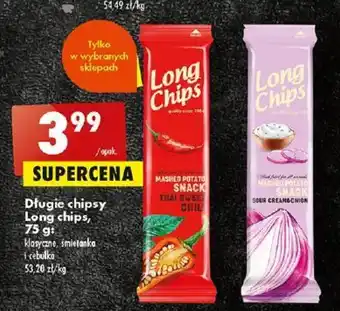 Biedronka Long chips, Długie chipsy 75 g oferta
