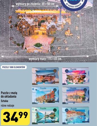 ALDI Puzzle z matą do układania oferta