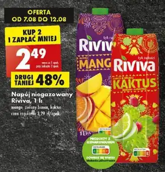 Biedronka Riviva, Napój niegazowany 1L oferta