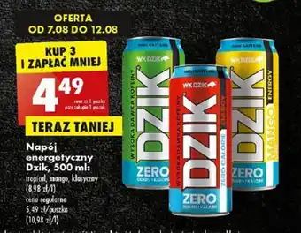 Biedronka Dzik, Napój energetyczny 500 ml oferta