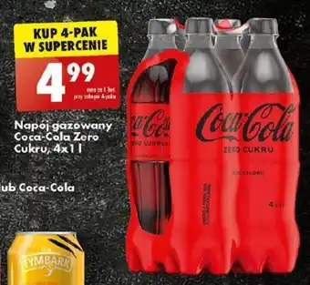 Biedronka Coca-Cola Napój gazowany lub Coca-Cola Zero Cukru, 4x1l oferta