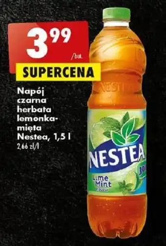 Biedronka Nestea, Napój czarna herbata lemonka mięta1,5 I oferta
