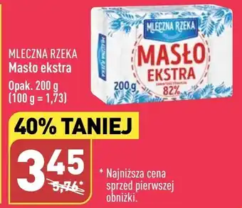 ALDI MLECZNA RZEKA Masło ekstra 200 g oferta