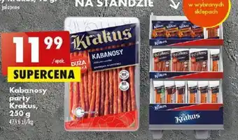Biedronka Krakus, Kabanosy 250 g: słodka papryka, jalapeno oferta