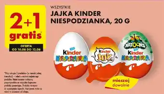 Biedronka KINDER JAJKA NIESPODZIANKA, 20 G oferta