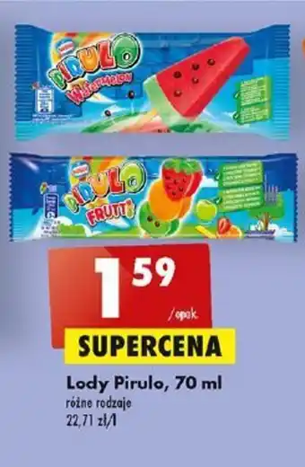 Biedronka Lody Pirulo, 70 ml oferta