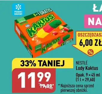 ALDI NESTLÉ Lody Kaktus Opak. 9 × 45 ml oferta