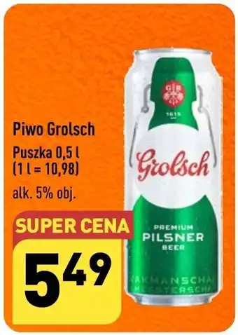 ALDI Piwo Grolsch Puszka 0,5 l oferta