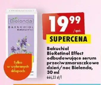 Biedronka Bielenda, Bakuchiol BioRetinol Effect odbudowujące serum przeciwzmarszczkowe dzień/noc 30 ml oferta