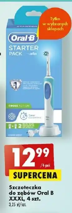 Biedronka Oral B Szczoteczka do zębów XXXL, 4 szt. oferta