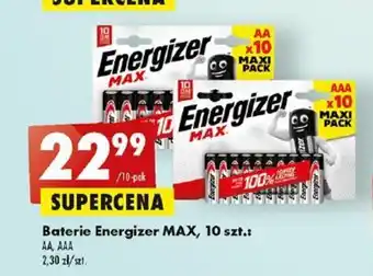 Biedronka Energizer Baterie MAX, 10 szt.: AA, AAA oferta