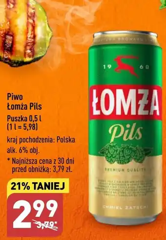 ALDI Piwo Łomża Pils Puszka 0,5 l oferta