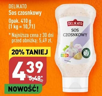 ALDI DELIKATO Sos czosnkowy 410g oferta