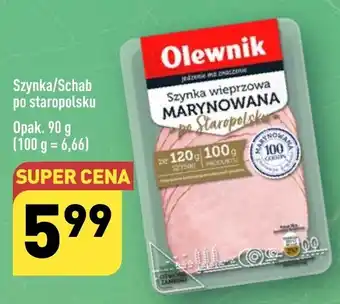 ALDI Olewnik Szynka wieprzowa Staropolsku 90g oferta