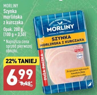 ALDI MORLINY Szynka morlińska z kurczaka 200g oferta