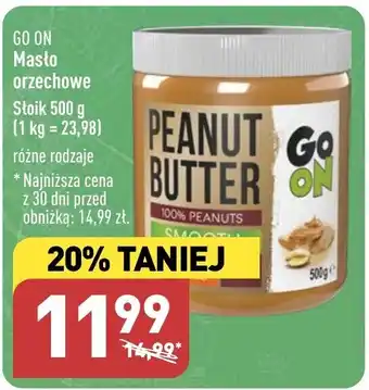 ALDI GO ON Masło orzechowe 500g oferta
