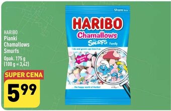 ALDI HARIBO Pianki Chamallows Smurfs 175g oferta