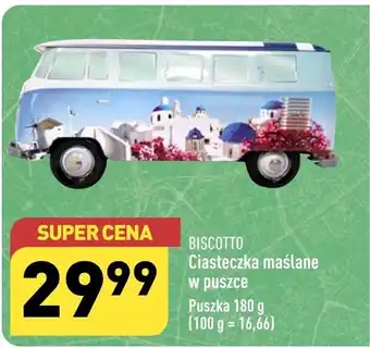 ALDI BISCOTTO Ciasteczka maślane w puszce Puszka 180 g oferta
