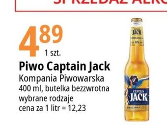 E.Leclerc Piwo Captain Jack 400 ml oferta