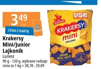 E.Leclerc Krakersy Mini/Junior Lajkonik 90 g- 120 g oferta
