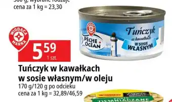 E.Leclerc Tuńczyk w kawałkach w sosie własnym/w oleju 170 g/120 g oferta