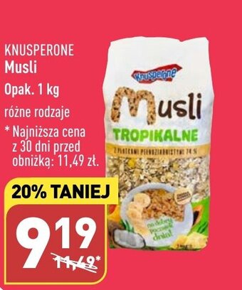 ALDI KNUSPERONE Musli 1 kg oferta