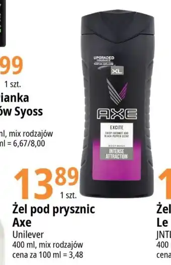 E.Leclerc Żel pod prysznic Axe 400 ml oferta