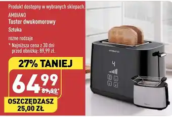 ALDI AMBIANO Toster dwukomorowy oferta