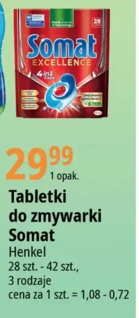 E.Leclerc Tabletki do zmywarki Somat 28 szt.- 42 szt. oferta