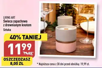 ALDI LIVING ART Świeca zapachowa z drewnianym knotem oferta