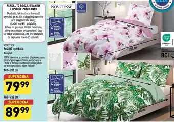 ALDI NOVITESSE Pościel z perkalu 140x200cm oferta