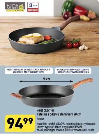 ALDI HOME CREATION Patelnia z odlewu aluminium 28 cm oferta