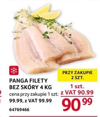 Selgros PANGA FILETY BEZ SKÓRY 4 KG oferta
