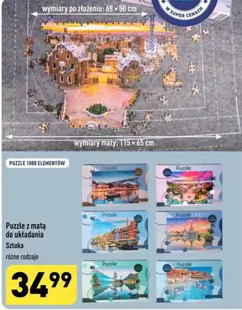ALDI Puzzle z matą do układania oferta