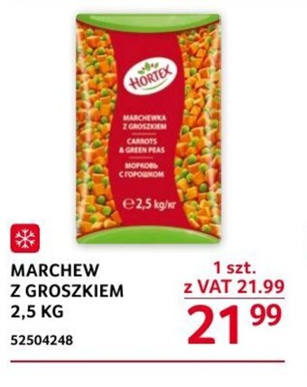 Selgros MARCHEW Z GROSZKIEM 2,5 KG oferta