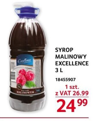 Selgros SYROP MALINOWY EXCELLENCE 3L oferta