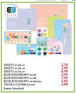 E.Leclerc Blok rysunkowy a4 10 kartek kolorowy oferta