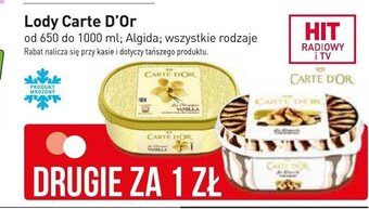 Stokrotka Lody Carte D'Or 650-1000ml oferta