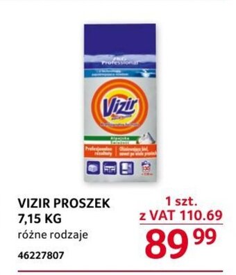 Selgros VIZIR PROSZEK 7,15 KG oferta