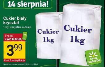 Stokrotka Cukier biały kryształ 1kg oferta