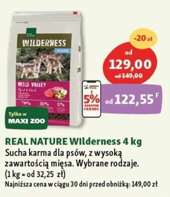 Maxi Zoo REAL NATURE Wilderness 4 kg oferta