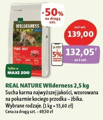 Maxi Zoo REAL NATURE Wilderness 2,5 kg oferta