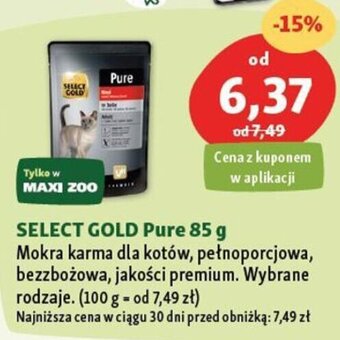 Maxi Zoo SELECT GOLD Pure 85 g oferta