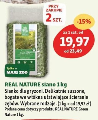 Maxi Zoo REAL NATURE siano 1 kg oferta
